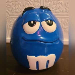 M&Ms Blue Candy Dish with lid